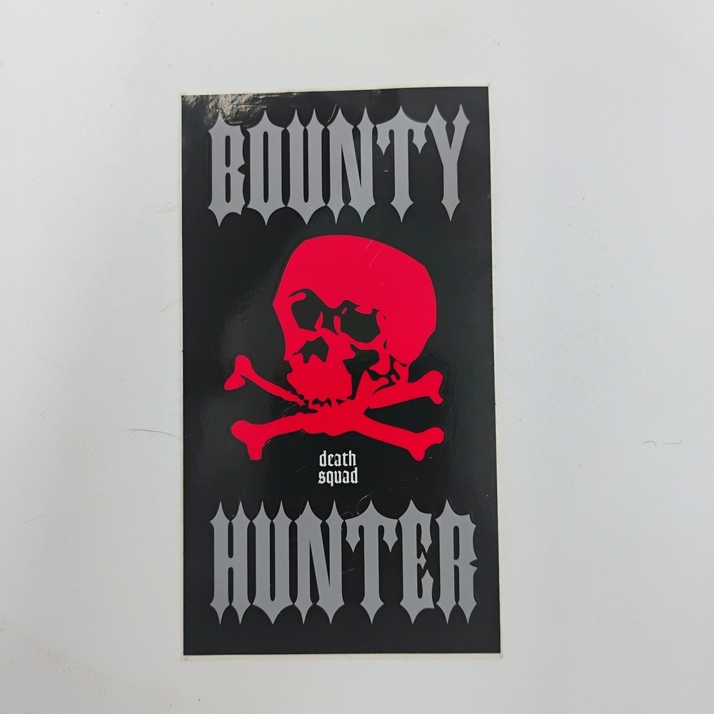 Bounty Hunter Clothing Vintage 1990's Squad Red Skull Apparel Decal Skate Cali
